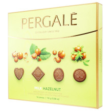 Конфеты шоколадные Pergale Лесной орех из молочного шоколада ассорти 110г mini slide 1