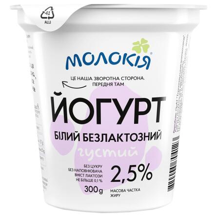 Йогурт Молокія безлактозный 2,5% 300г slide 1