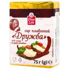 Сир плавлений Fine Life Дружба 40% 75г mini slide 1