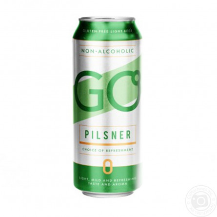 Пиво Svyturys Go Pilsner світле безалкогольне 0,5% 0,5л slide 1