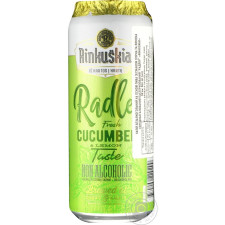 Напій пивний Rinkuskiai Radler Огірок та лимон безалкогольний з/б 0% 0.5л mini slide 1