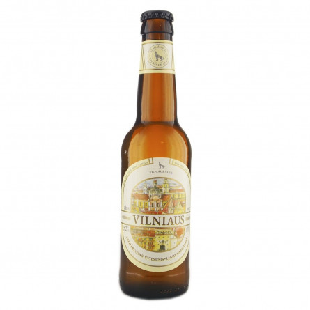 Пиво Vilniaus Alus світле нефільтроване 5,2% 0,33л slide 1