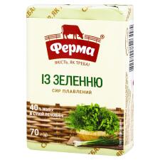 Сир плавлений Ферма із зеленню 40% 70г mini slide 1