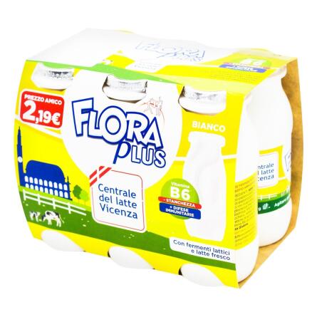 Продукт кисломолочний Flora Plus з пробіотиками натуральний 6х100г slide 1