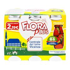 Продукт кисломолочный Flora Plus с пробиотиками Клубника 6х100г mini slide 2