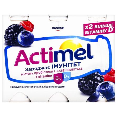 Продукт кисломолочный Actimel с лесными ягодами 1,4% 100г х 6шт slide 3