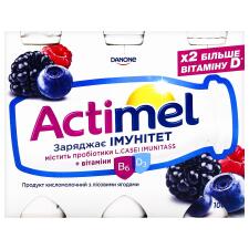 Продукт кисломолочный Actimel с лесными ягодами 1,4% 100г х 6шт mini slide 3