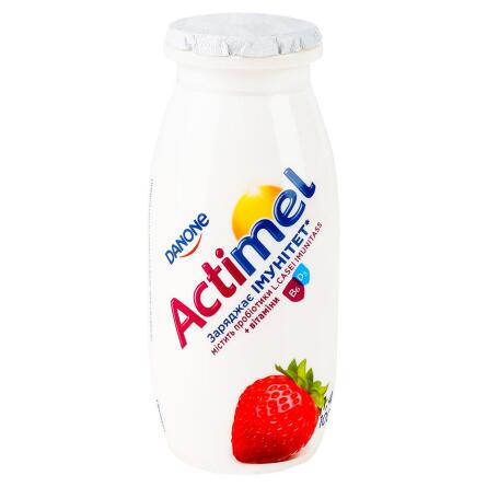 Продукт кисломолочный Actimel клубничный 1,4% 100г х 6шт slide 2