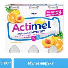 Продукт кисломолочный Actimel мультифруктовый 1,4% 100г х 6шт mini slide 4