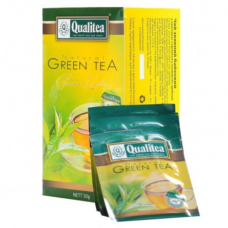 Чай Qualitea зеленый натуральный 25х2г slide 2