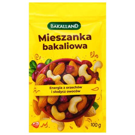 Суміш сухофруктів та горіхів Bakalland 100г slide 1