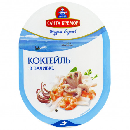 Коктейль Санта Бремор з морепродуктів в заливці 180г slide 1