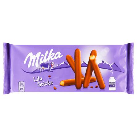 Печиво Milka Lila Sticks у молочному шоколаді 112г slide 1