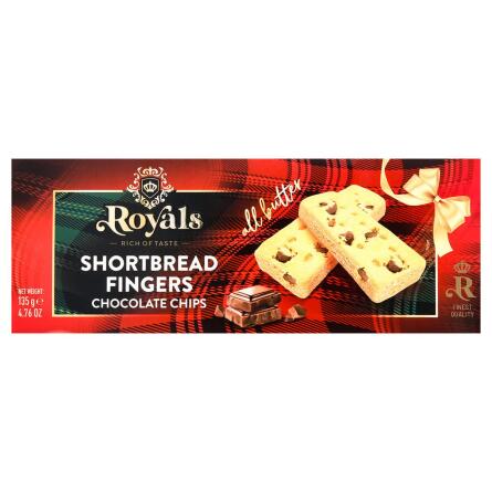 Печиво Royals Shortbread Fingers з шоколадними чипсами 135г slide 2