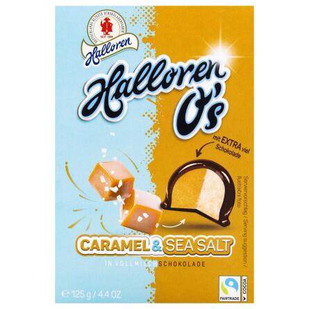 Цукерки Halloren O's Caramel & Sea Salt у молочному шоколаді 125г slide 2