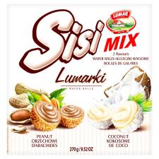 Цукерки Sisi кокосові та арахісові вафельні кульки 270г mini slide 1