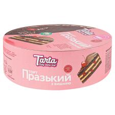 Торт Tarta Празький бісквітний з вишнею 850г mini slide 1
