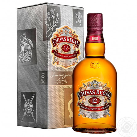Виски Chivas Regal 12 лет 40%  0,7л в подарочной упаковке slide 1