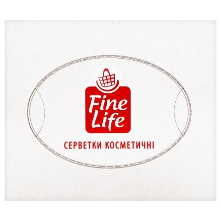 Серветки паперові Fine Life двошарові білі 21х21см 100шт slide 2