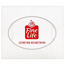 Серветки паперові Fine Life двошарові білі 21х21см 100шт mini slide 2