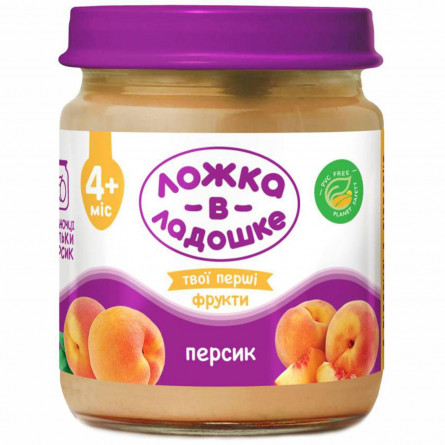 Пюре Ложка в ладошке персик 100г slide 1
