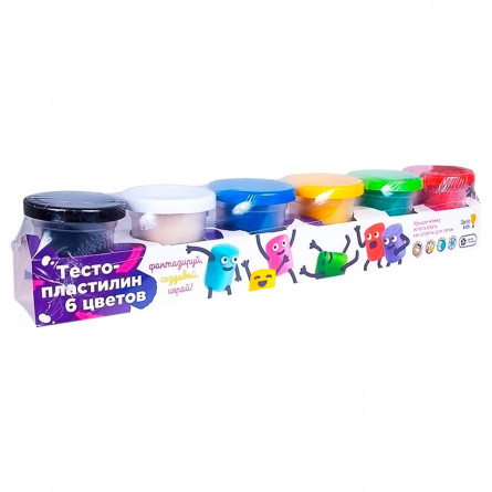 Набор для детского творчества Genio Kids Тесто-пластилин 6 цветов slide 3