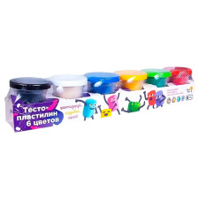 Набір для дитячої творчості Genio Kids Тісто-пластилін 6 кольорів mini slide 3