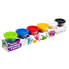 Набір для дитячої творчості Genio Kids Тісто-пластилін 6 кольорів mini slide 5