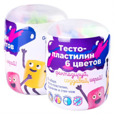 Міні-набір для ліплення Genio Kids Тісто-пластилін 6 кольорів mini slide 1