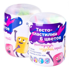 Міні-набір для ліплення Genio Kids Тісто-пластилін 6 кольорів mini slide 3