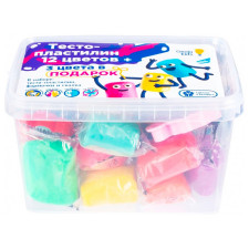 Тісто-пластилін Genio Kids TA1068 12 кольорів mini slide 6