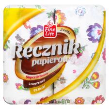 Рушники паперові Fine Life двошарові 2шт mini slide 2