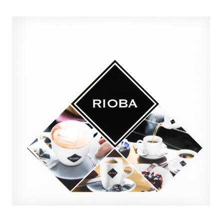 Серветки паперові Rioba двошарові білі 33х33см 50шт slide 2