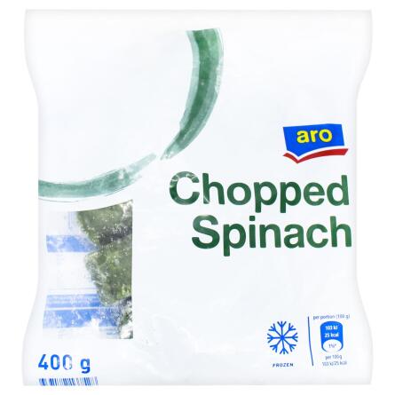 Шпинат Aro різаний порційний заморожений 400г slide 1