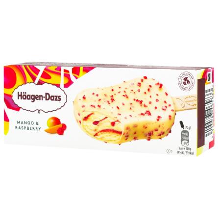 Морозиво Haagen-Dazs манго-малина в білому шоколаді 70г slide 2