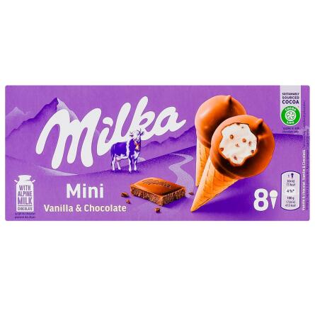 Морозиво Milka Vanilla&Chocolate міні ріжок 17,5г х 8шт slide 2