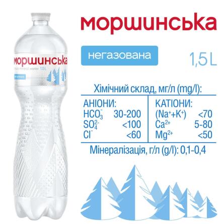 Вода мінеральна Моршинська негазована 1,5л slide 3