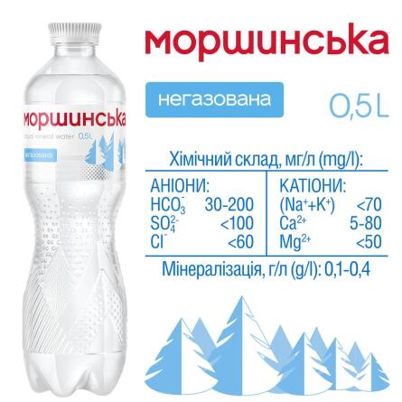 Вода мінеральна Моршинська негазована 0,5л slide 3