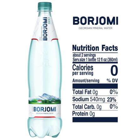 Вода мінеральна Borjomi сильногазована 0,75л slide 2