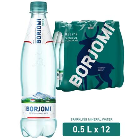 Вода мінеральна Borjomi сильногазована 0,5л slide 1