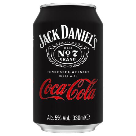 Напій слабоалкогольний Jack Daniel's Tennessee Whiskey Coca-Cola 5% 0,33л slide 1