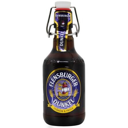 Пиво Flensburger Dunkel темное фильтрованное 4,8% 0,33л slide 1