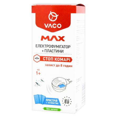 Електрофумігатор Vaco Max з пластинами від комарів 10шт slide 1