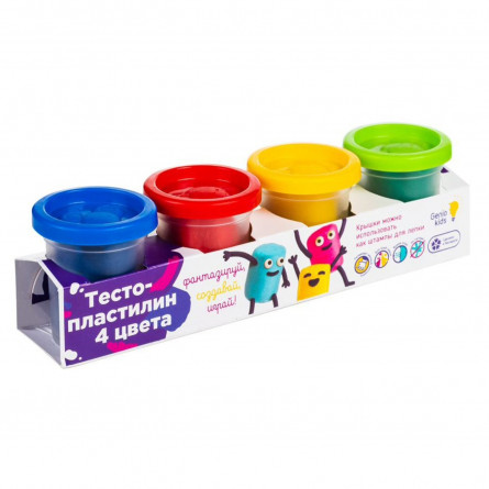 Тесто-пластилин Genio kids 4 цвета slide 1