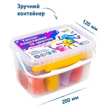 Набір для ліплення Genio Kids Тісто-пластилін 12кольрів mini slide 3