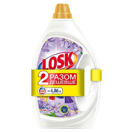 Гель для прання Losk Color Ароматерапія Квіткова свіжість з ароматом квітки Жасмін 2,43л 2шт slide 2