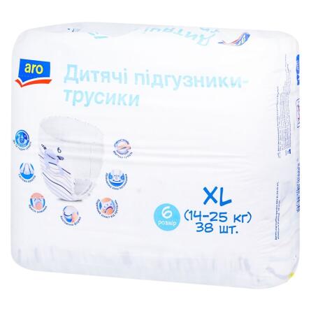 Підгузки-трусики Aro XL 6 14-25кг 38шт slide 2