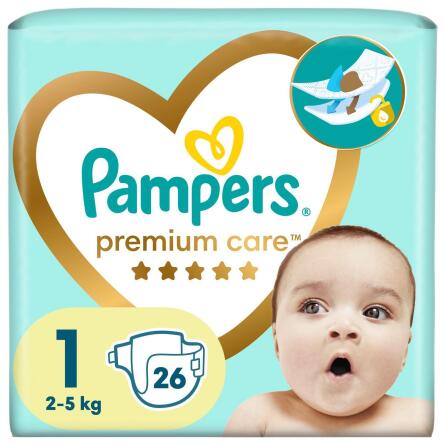 Подгузники Pampers Premium Care размер 1 Newborn 2-5кг 26шт slide 2