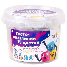 Набор для детской лепки Тесто-пластилин 15 цветов mini slide 1