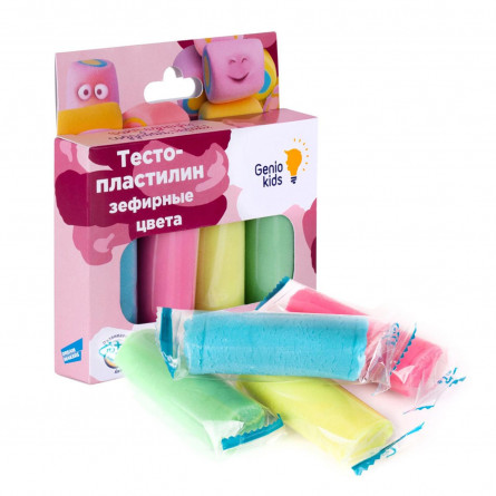 Тісто-пластилін Genio Kids Зефірні кольори 4шт slide 2
